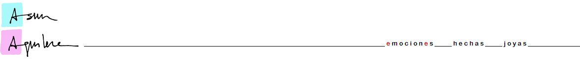 Logo de Asun Aguilera,  Joyería de Autor, TIENDA & ESTUDIO: 