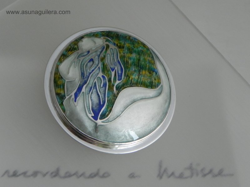 Colgante LA SIRENA/ Homenaje a MATISSE.  Joyería Artística. Asun Aguilera, joyería de Autor