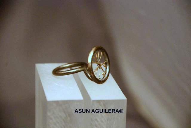 Anillo MELLIZOS I. Oro y Plata de ley. Asun Aguilera, diseñadora de Joyas