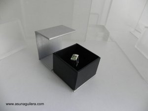 Anillo LAS 4 ESTACIONES - Cuadrado - Plata de Ley y Esmaltes al Fuego
