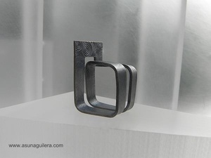Anillo Construcciones - Grabado - Plata de Ley Envejecida - Pieza única