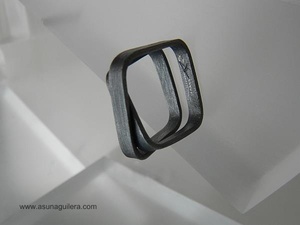 Anillo CONSTRUCCIONES - Plata de Ley Envejecida - Edicción Limitada