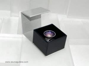 Anillo HUELLAS - Plata de Ley Mate y Esmaltes al Fuego - Edicción Limitada