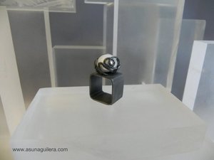 Anillo MI LÍO - Perla - Cuadrado - Plata de Ley y Perla Cultivada de Agua Dulce