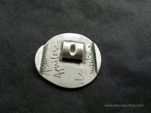 Colgante LA NOCHE - Plata de Ley y Esmaltes al Fuego - Colección ECOLOGÍA y VIDA