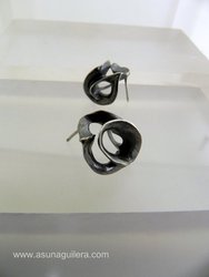 Pendientes ESFERA TALLADA - Presión - Plata de Ley
