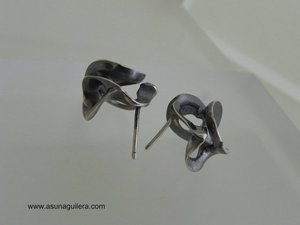 Pendientes ESFERA TALLADA - Presión - Plata de Ley