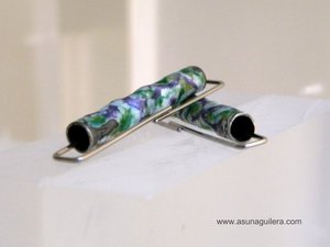 Pendientes TUBOS IRREGULARES - Plata de Ley Mate