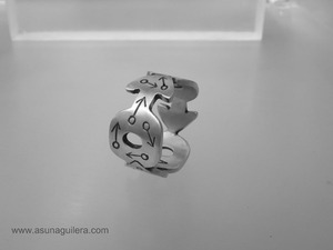 Anillo MARTE. Plata de Ley Mate