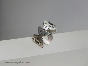 Anillo MARTE. Plata de Ley Mate