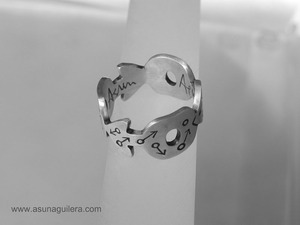 Anillo MARTE. Plata de Ley Mate