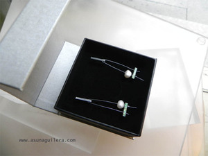 Pendientes MIRÓ / Esmalte. Colección MIRÓ. Plata de Ley