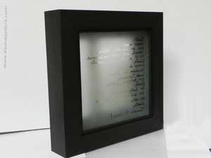 Lágrimas Negras. Objeto Decorativo / Escultura. Aluminio, Vidrio Grabado & Plata de Ley