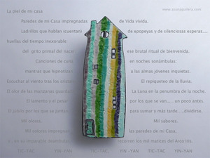 Colgante LA PIEL DE MI CASA/Grande. Plata de ley y Esmaltes al Fuego. Poema & Joyeria de Auto. Asun Aguilera, Tienda en Gijón