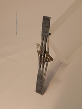 Colgante SIENTES LOS VAIVENES DEL TIEMPO. Pieza Única. Plata de Ley mate y Cuarzo Rutilado.Joyería Artística. Asun Aguilera, Emociones hechas Joyas