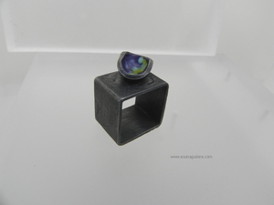 Anillos CASCABEL. Plata de Ley Envejecida y Esmaltes al Fuego.Joyería Contemporánea Española. Asun Aguilera Joyería de Autor, tienda en Gijón,calle de la Trinidad