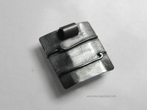 Colgante CUADRADO/Oval/Hilo. Plata de ley y Esmaltes al Fuego.