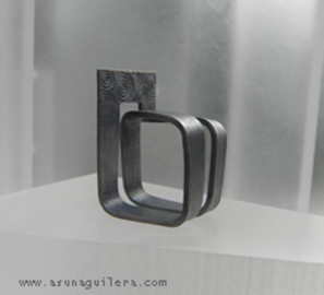 Anillo CONSTRUCCIONES - Cuadrado- Grabado
