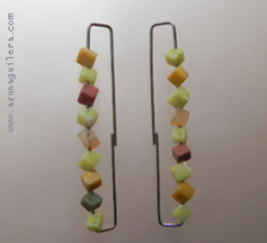 Pendientes JASPE ¬ ACERO INOX   67 €