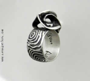 Anillo ESFERA TALLADA - Redondo - Mate  106 €