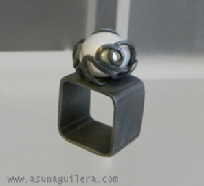 Anillo MI LÍO - Cuadrado - Perla   105 €