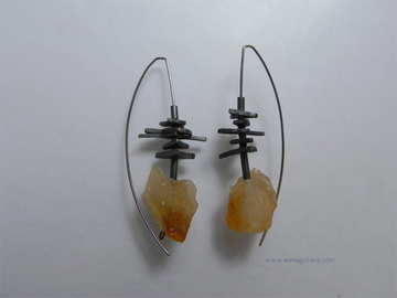 Pendientes MINERAL/Citrina