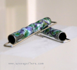 Pendientes TUBOS IRREGULARES - Esmaltados - Mate   94 €